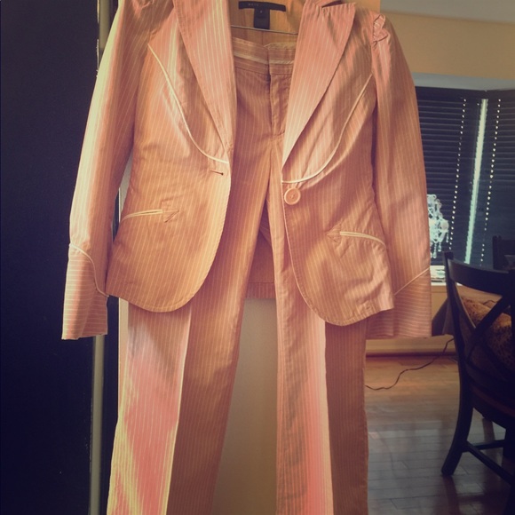 Marc Jacob pink and white pant suit; - Picture 3 of 6